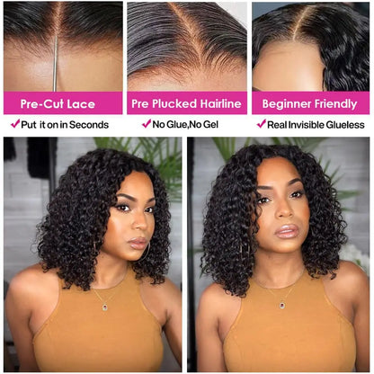 Brazilian Deep Wave Short Bob Wig 16 Inch
