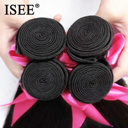 Sleek Human Hair Bundles - Straight Hair Extensions
