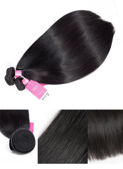 Sleek Human Hair Bundles - Straight Hair Extensions