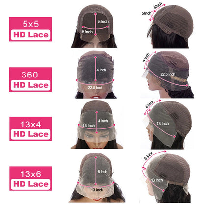 Kinky Straight HD Lace Front Premium Wig