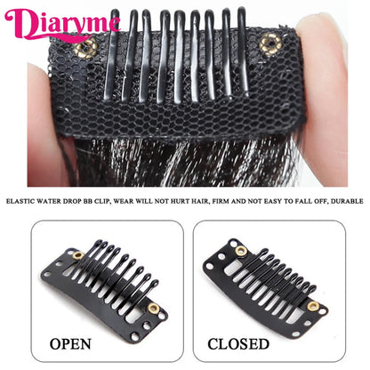 2 PCS Wavy Curly Clip-in Bangs