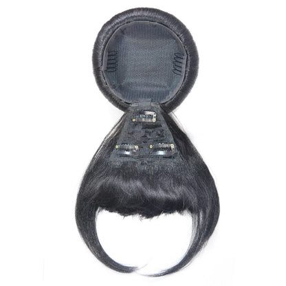 Synthetic Hair Chignon with Bangs