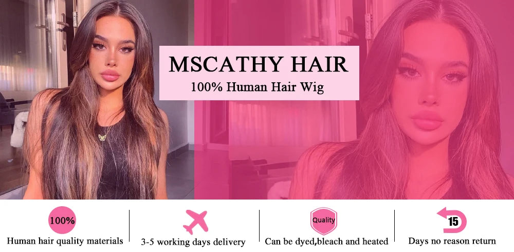 Brazilian Human Hair Wig with Brown Roots