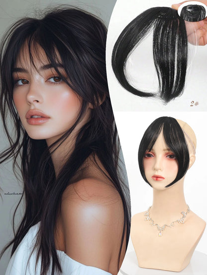 Synthesis Wig Middle-Part Clip-In Bangs