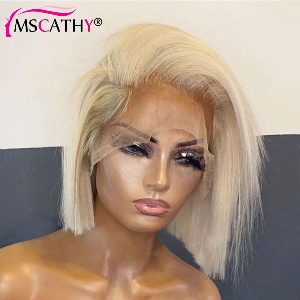 Brazilian Human Hair Wig with Brown Roots