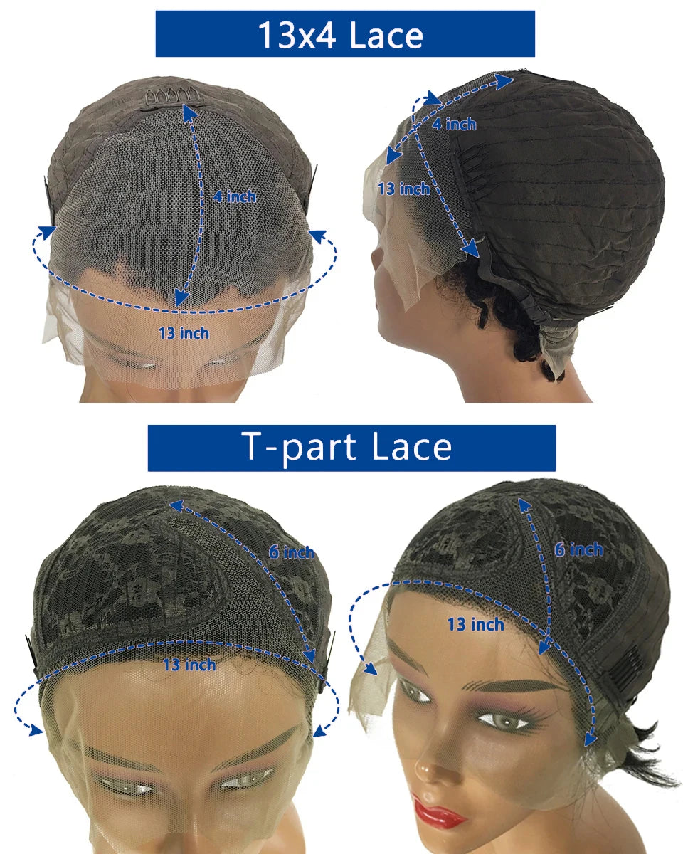 Straight Pixie Cut Short Bob Wigs Human Hair