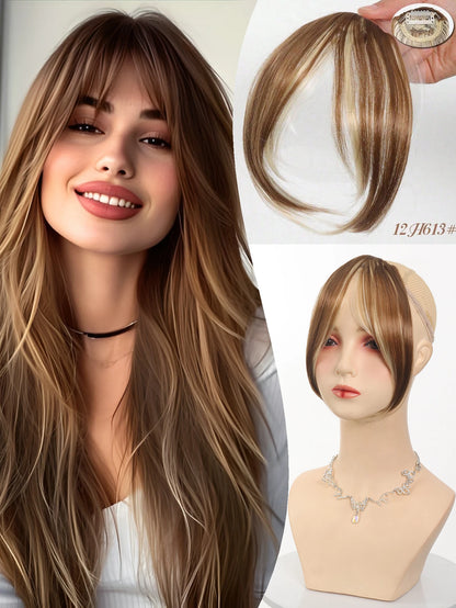 Synthesis Wig Middle-Part Clip-In Bangs