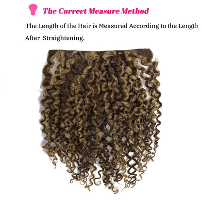 P4/27 Kinky Curly Clip-In Hair Extensions