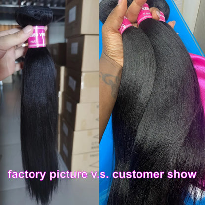 Yaki Straight Human Hair Bundles