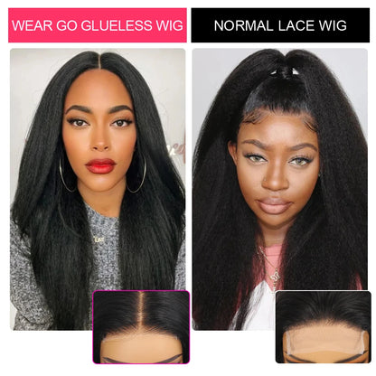 Kinky Straight HD Lace Front Premium Wig