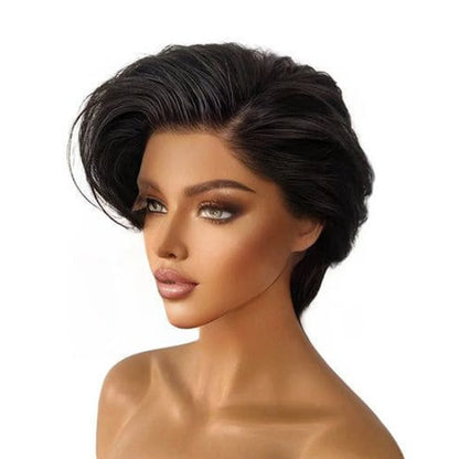 Straight Pixie Cut Short Bob Wigs Human Hair