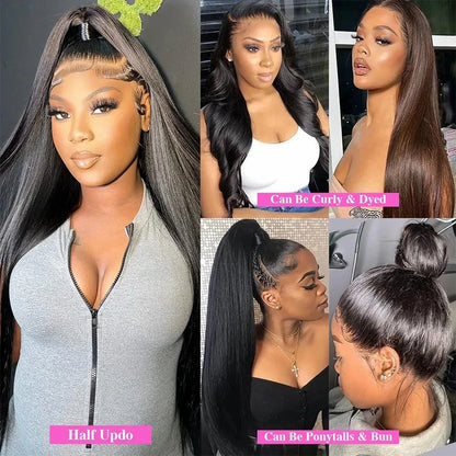 30-40 Inch Straight Lace Front Wigs