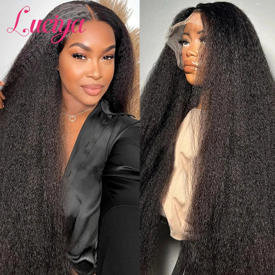 Kinky Straight HD Lace Front Premium Wig