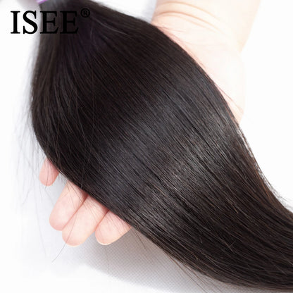 Sleek Human Hair Bundles - Straight Hair Extensions