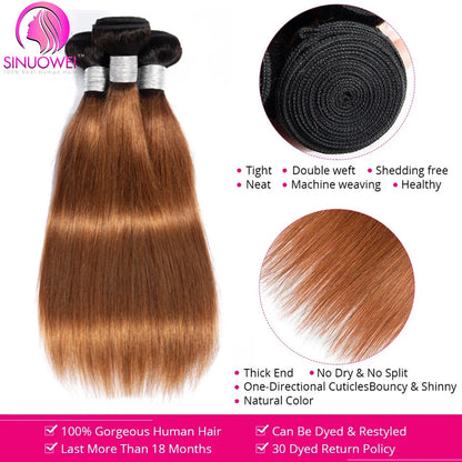 Luxe Lace Closure Brazilian Human Hair 3/4 Extensions