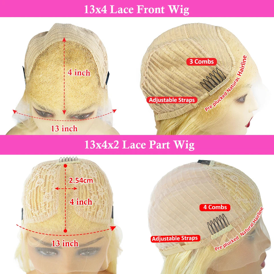 Brazilian Human Hair Wig with Brown Roots