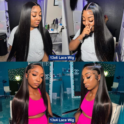 30-40 Inch Straight Lace Front Wigs