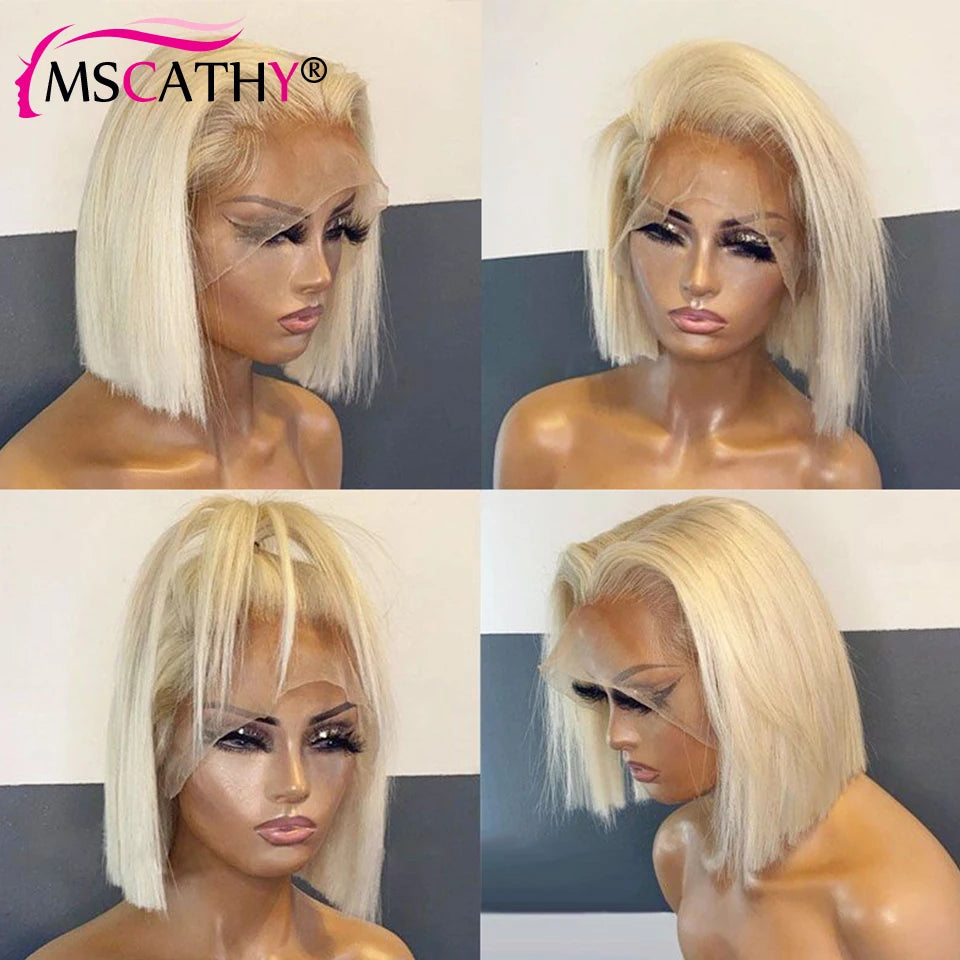 Brazilian Human Hair Wig with Brown Roots