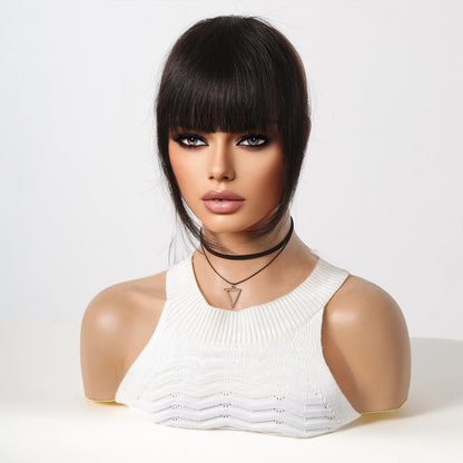 Straight Remy Human Hair Clip-In Bangs