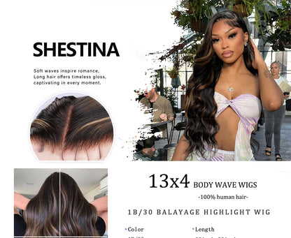 1B/30 Body Wave 30 Inch premium Lace Wig