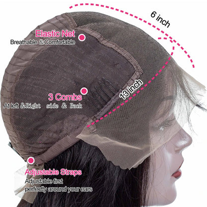 Kinky Straight HD Lace Front Premium Wig